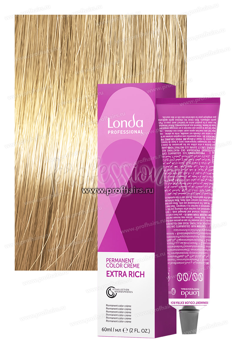 LondaColor 9/0 очень светлый блонд Стойкая крем-краска 60 мл.