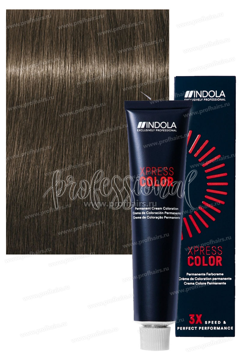 Indola Xpress Color 6.00 Темный русый интенсивный натуральный 60 мл.