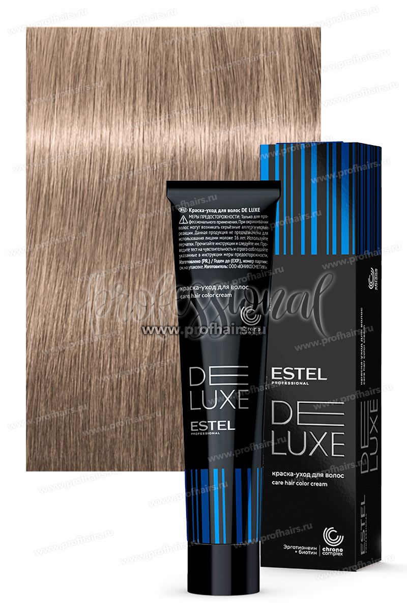 Estel DeLuxe 9/17 Блондин пепельно-коричневый  Краска-уход 60 мл.