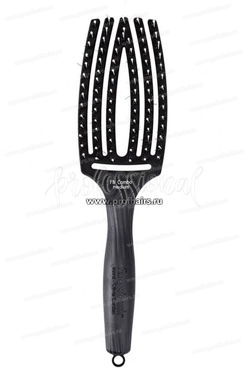 Olivia Garden Fingerbrush Combo Medium Щетка для волос комбинированная с натуральной щетиной и нейлоновыми щетинками