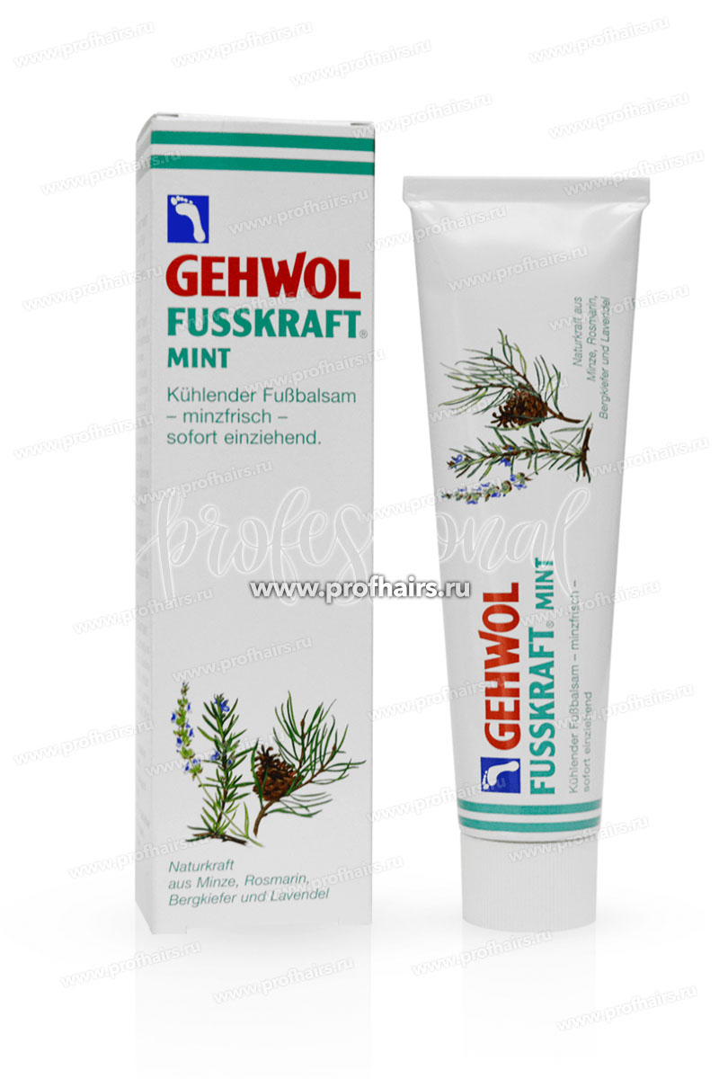 Gehwol Fusskraft Mint Мятный охлаждающий бальзам 125 мл.