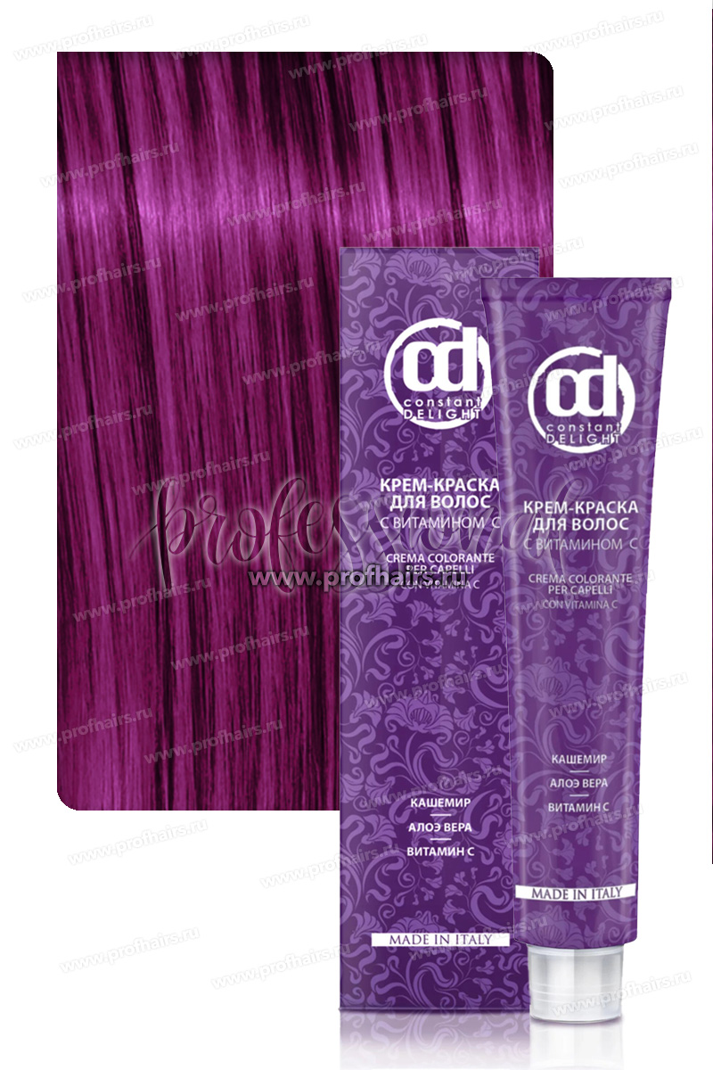 Constant Delight Крем-краска для волос с витамином С 0/98 Розовый микстон 60 мл.