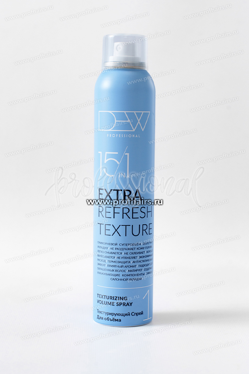 Dew Professional Extra Refresh Texture 15 в 1 Текстурирующий Спрей для объема волос 200 мл.
