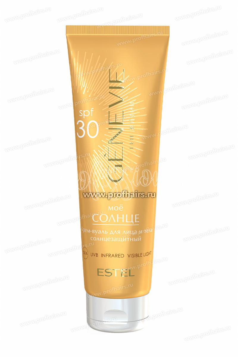 Estel Genevie Солнцезащитный крем-вуаль для лица и тела SPF 30 «Моё солнце» 150 мл