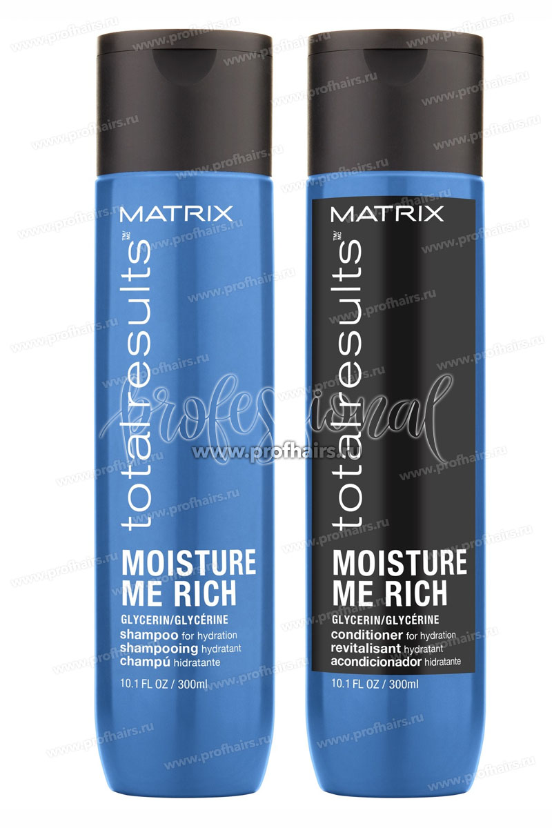 Комплект Matrix Moisture Me Rich для увлажнения волос (шампунь 300 мл. + кондиционер 300 мл.)