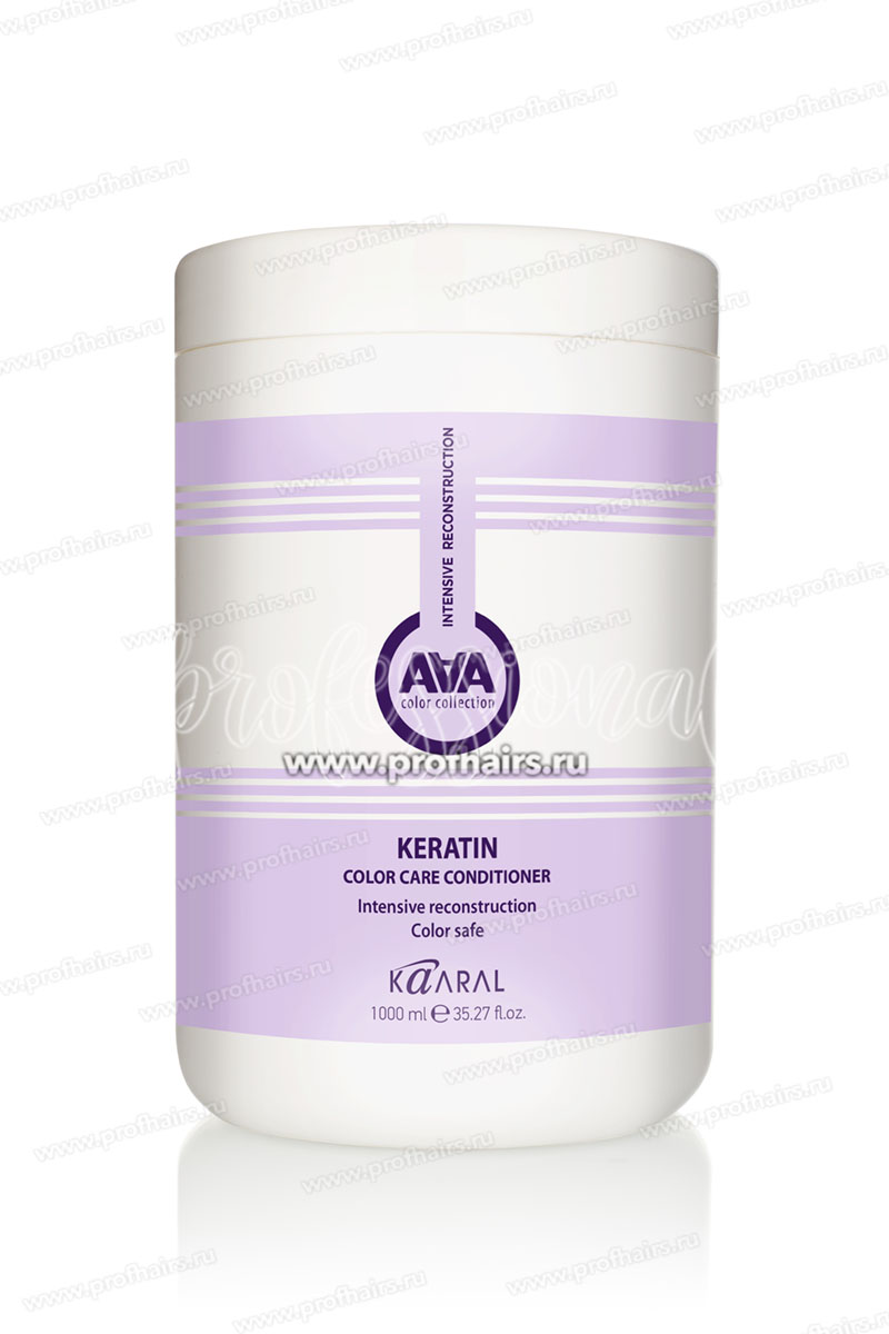 Kaaral AAA Кератиновый кондиционер для восстановления окрашенных и химически обработанных волос 1000 мл.