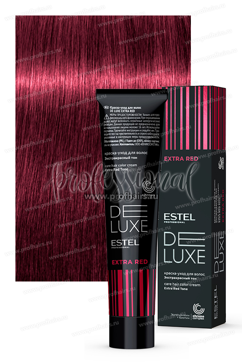 Estel DeLuxe ExtraRed 66/56 Темно-русый красно-фиолетовый 60 мл.