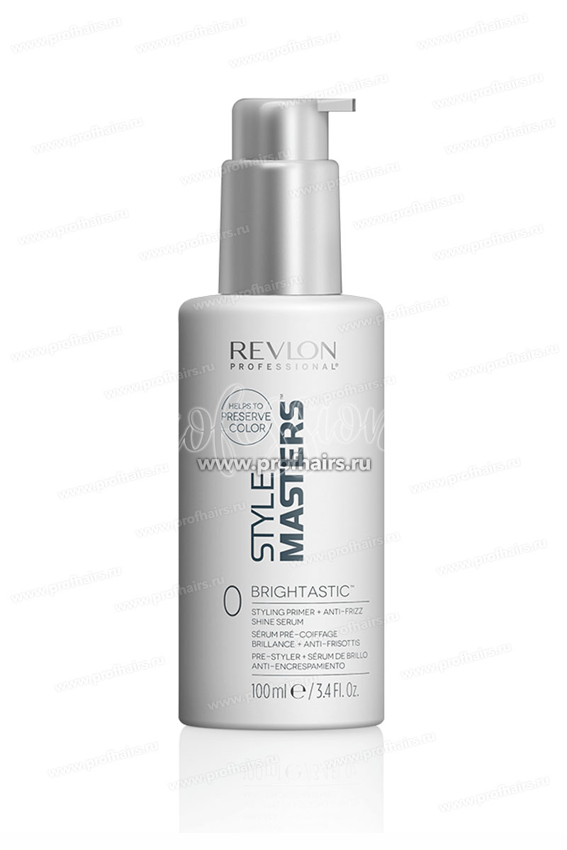 Revlon Style Masters Brightastic Моделирующий праймер и дисциплинирующая сыворотка для блеска волос 100 мл.