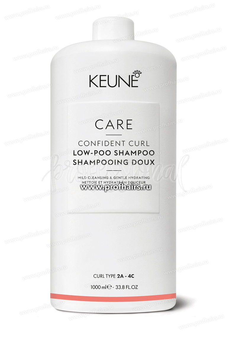Keune Care Confident Curl Low-Poo Shampoo Бессульфатный шампунь для вьющихся волос 1000 мл. 
