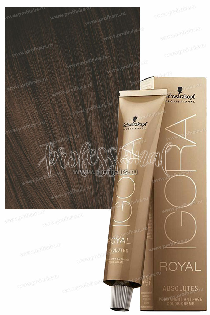 Schwarzkopf Igora Absolutes 4-60 Средний коричневый шоколадный натуральный 60 мл.