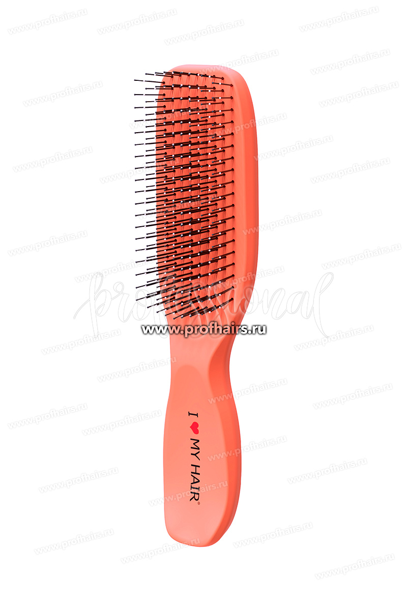 I LOVE MY HAIR Spider Classic Soft 1503S Щетка для расчесывания волос Коралловая матовая размер S