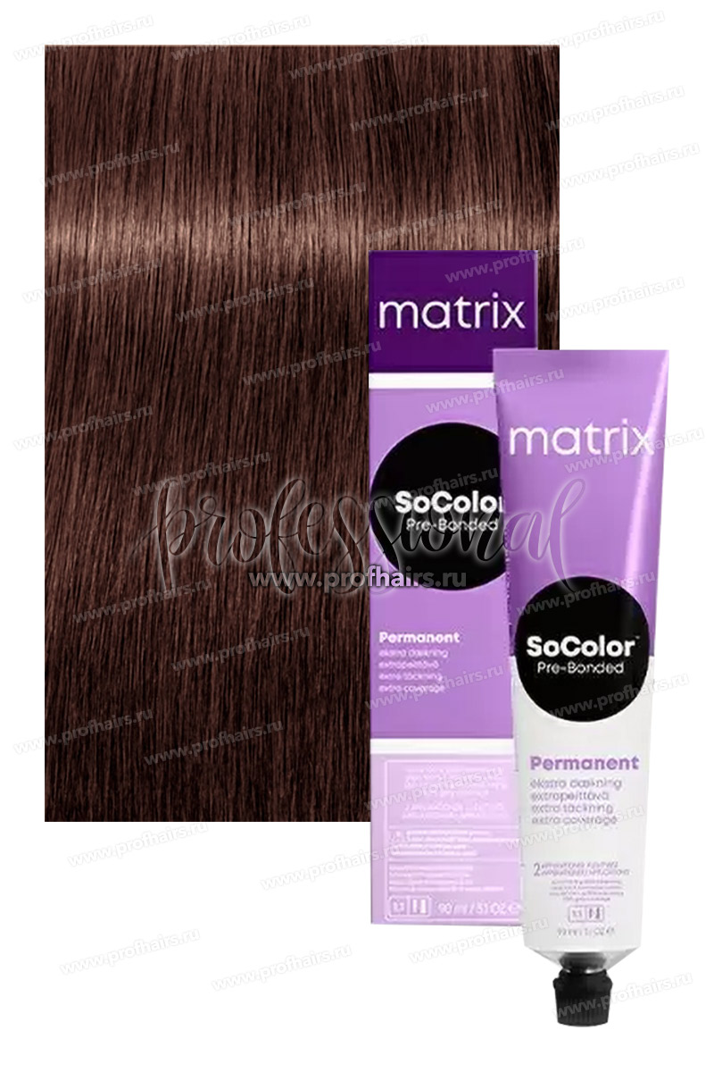 Matrix SoColor Pre-Bonded 506M Темный блондин мокка 90 мл.