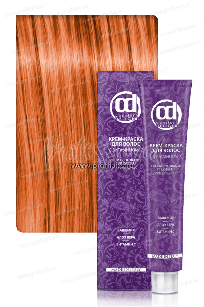 Constant Delight Крем-краска для волос с витамином С 0/77 Медный микстон 60 мл.