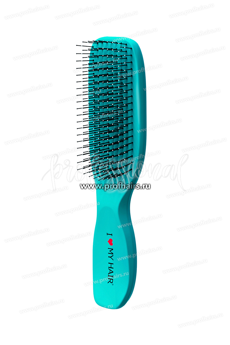I LOVE MY HAIR Spider Classic Soft 1503S Щетка для расчесывания волос Бирюзовая матовая размер S