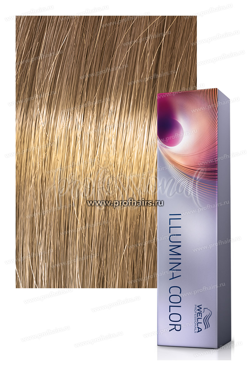 Wella Illumina Color # 8/05 Светлый блонд натуральный махагоновый Стойкая краска для волос 60 мл.