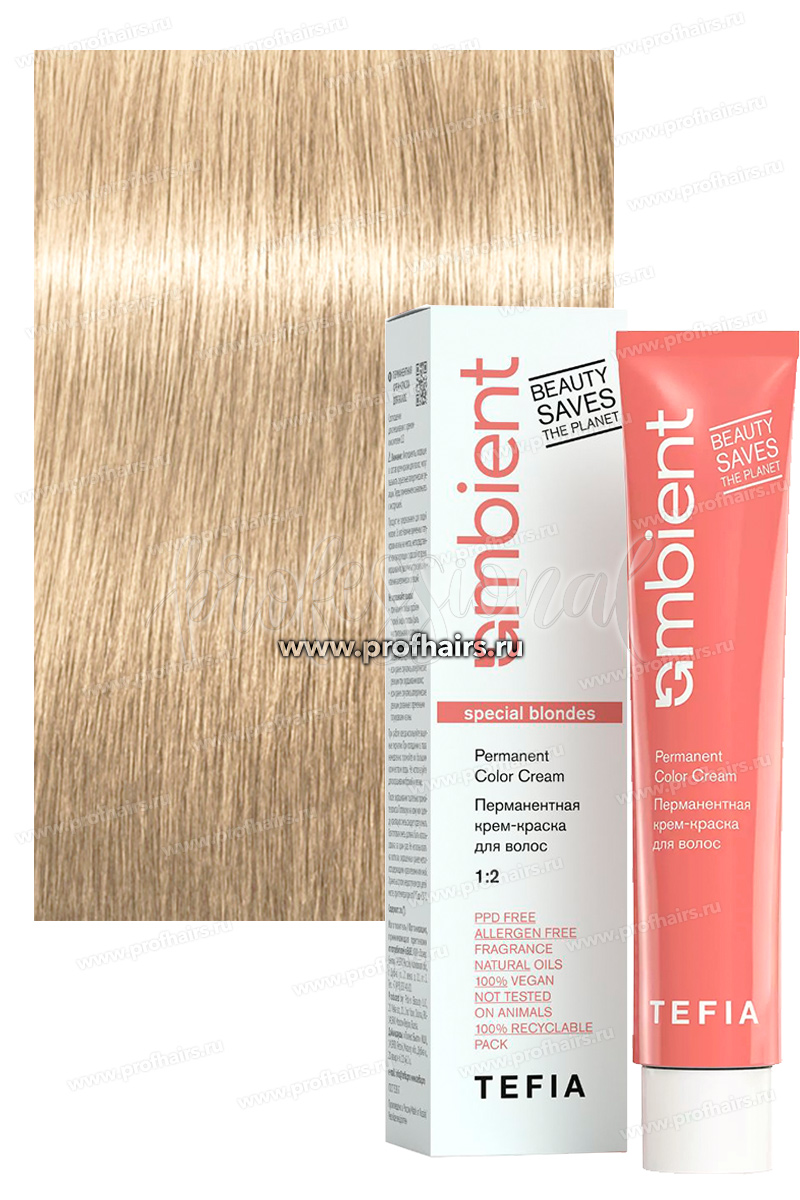 TEFIA Ambient Special blondes Перманентная крем-краска для волос 1000 Специальный блондин натуральный 60 мл.
