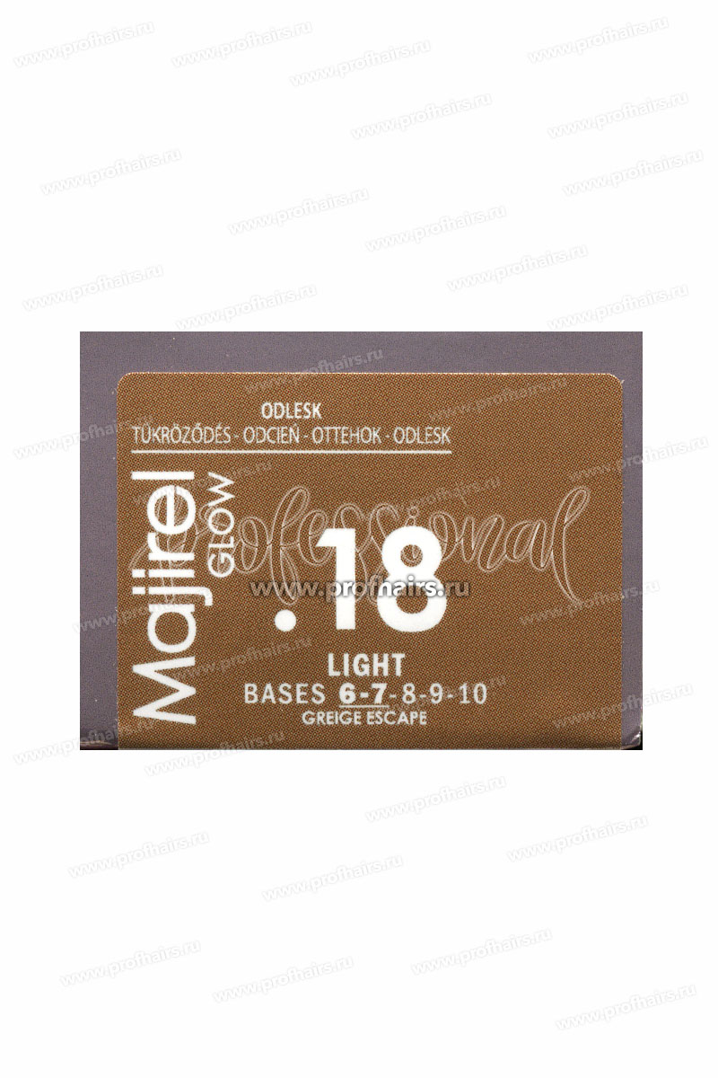 L'Oreal Majirel Glow Light Base .18 Серо-коричневый 50 мл.