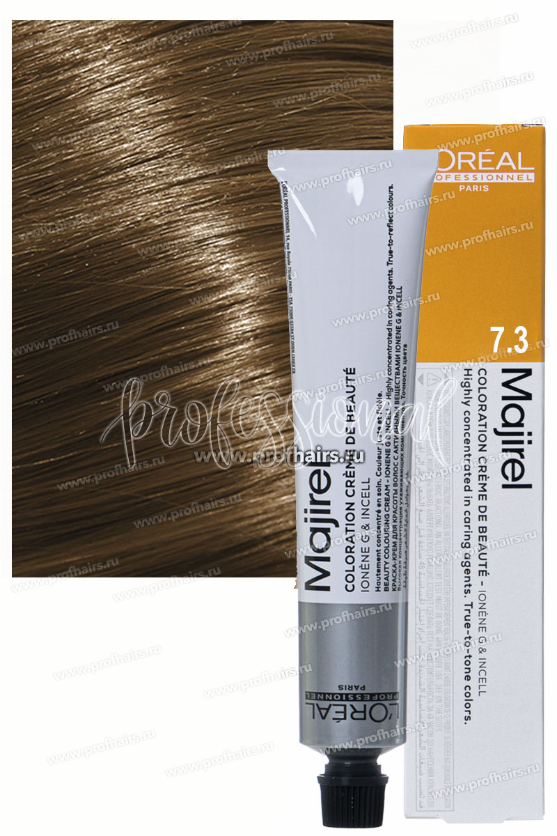 L'Oreal Majirel Краска для волос Мажирель 7-3 Блондин золотистый 50 мл.