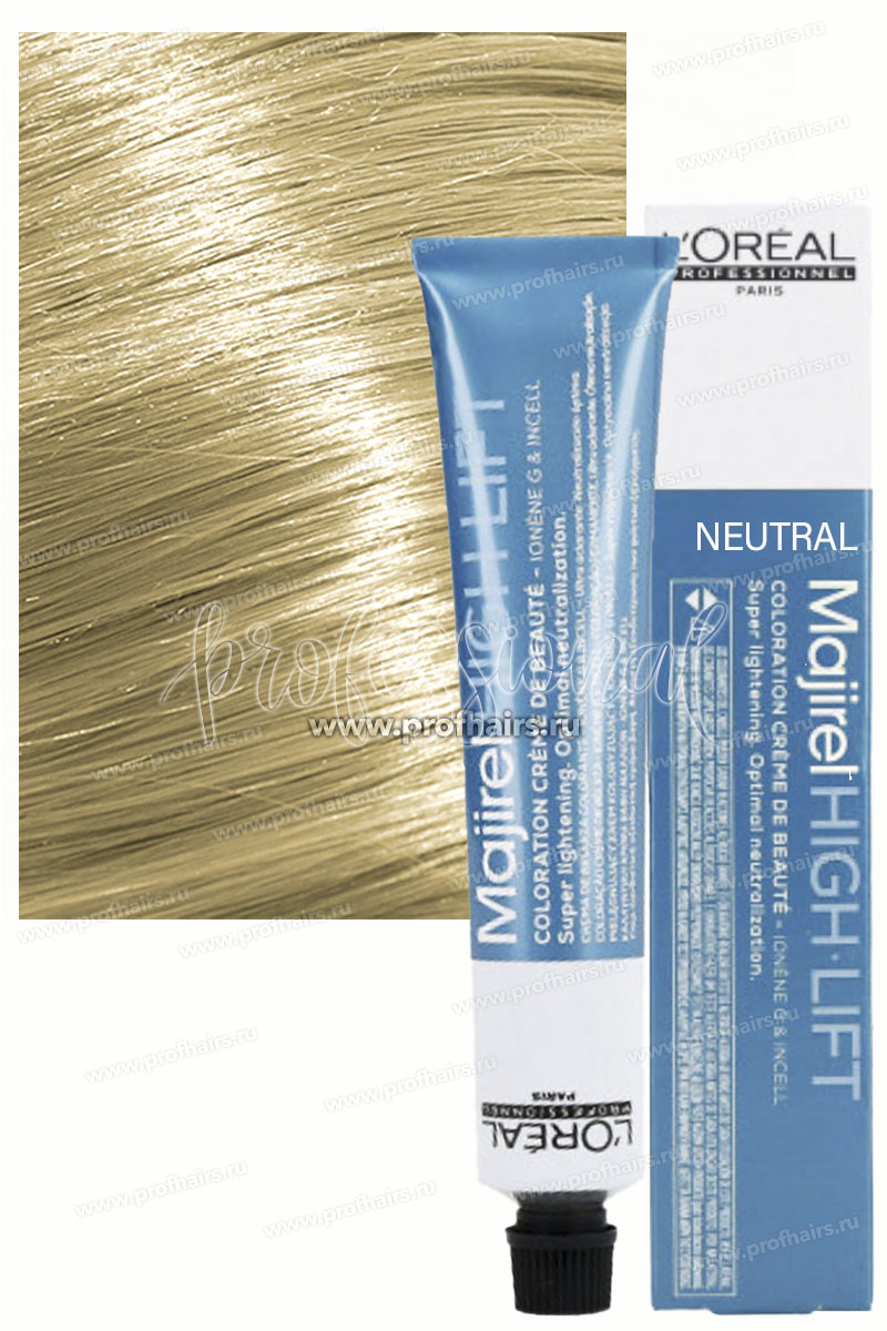 L'Oreal Majirel High Lift HL Neutral (B6) Нейтральный оттенок. Осветляющий краситель 50 мл.