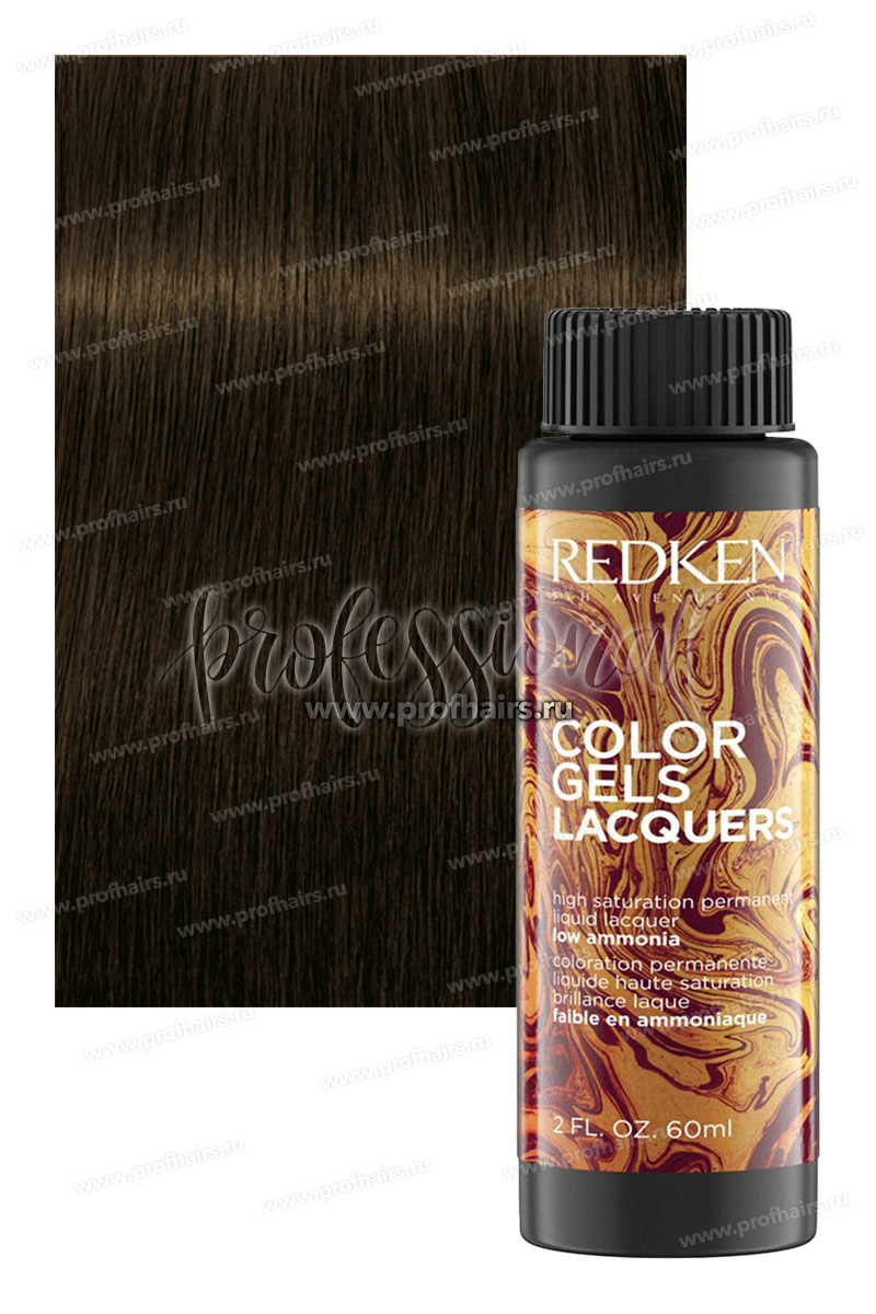 Redken Color Gel Lacquers 4GN (4.07) Forest Перманентный щелочной краситель 60 мл.
