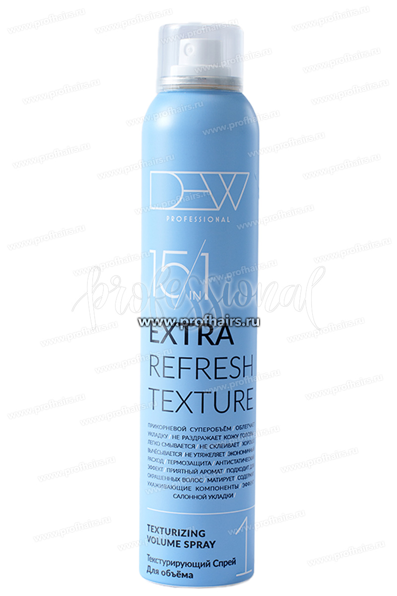 Dew Professional Extra Refresh Texture 15 в 1 Текстурирующий Спрей для объема волос 200 мл.