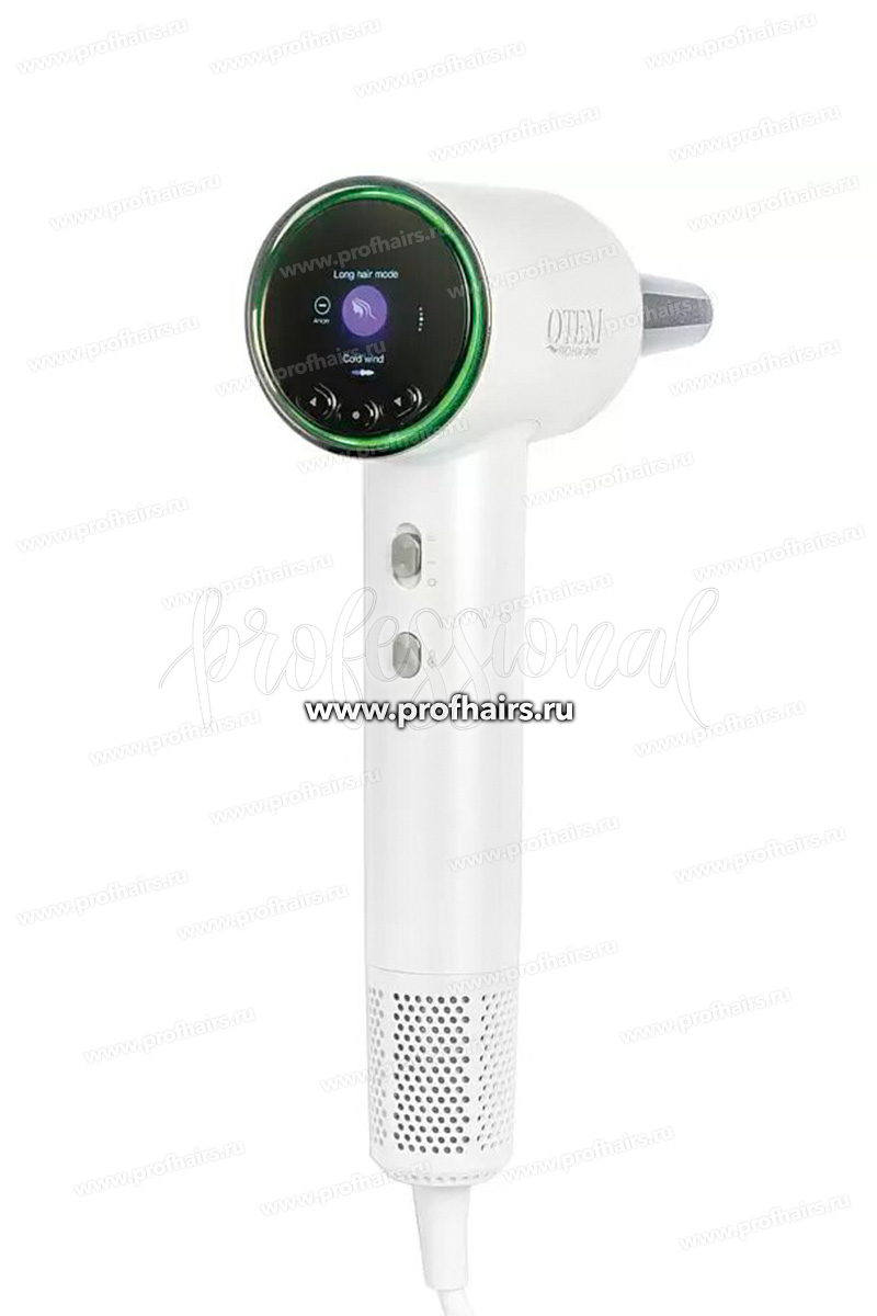 QTEM PRO Hair dryer Высокоскоростной фен для волос белый