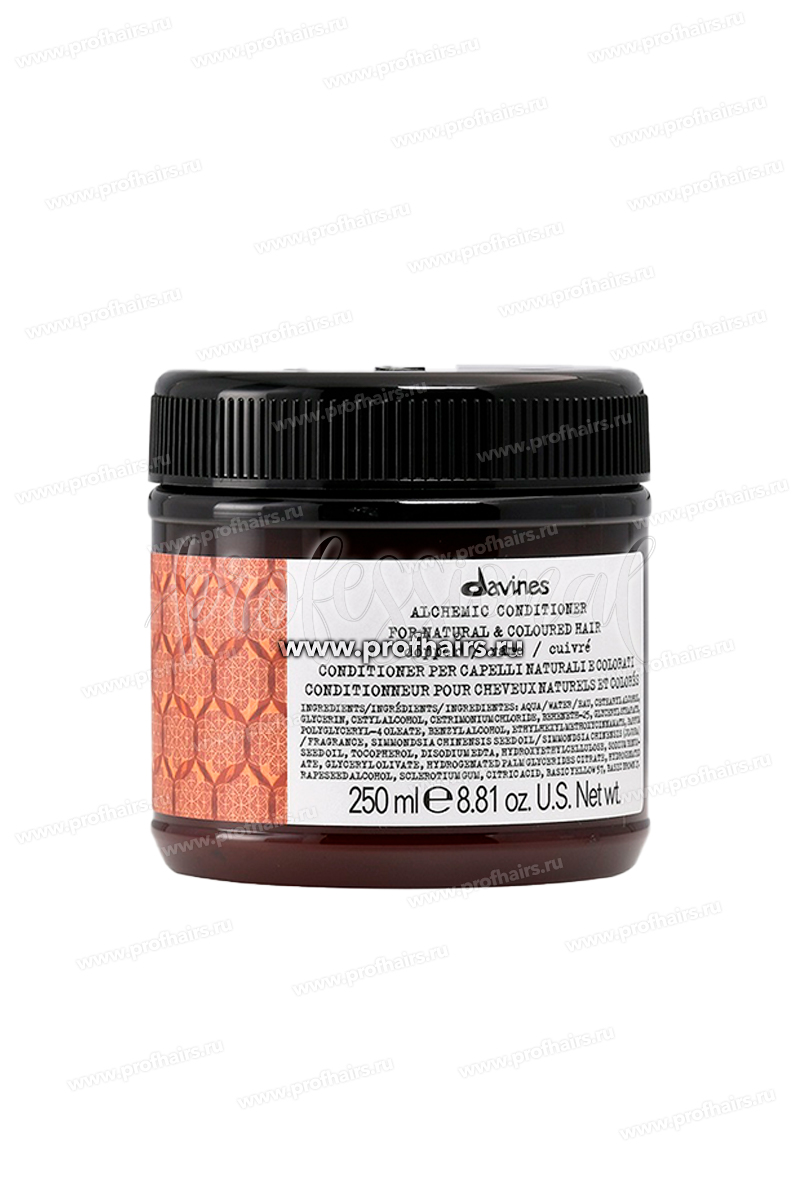 Davines Alchemic Кондиционер оттеночный для натуральных и окрашенных волос Медный 250 мл.