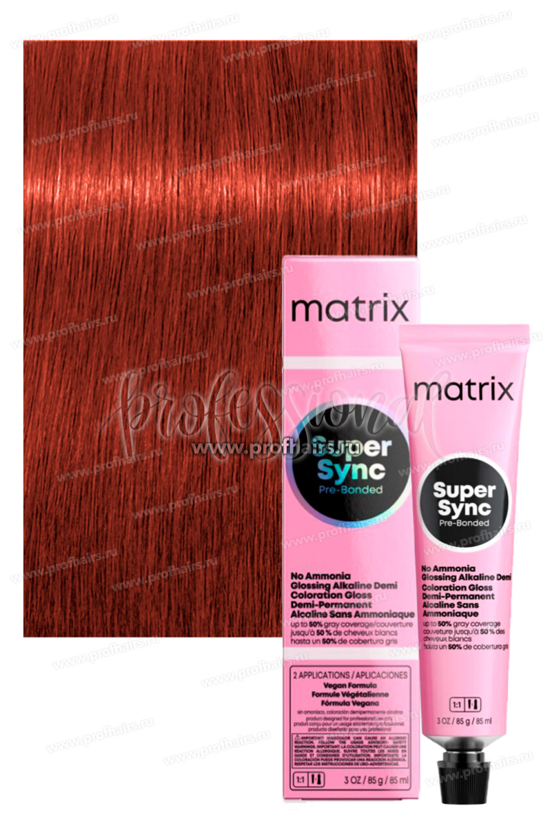 Matrix Super Sync Pre-Bonded 6RC+/6.64+ Темный блондин красно-медный 90 мл.