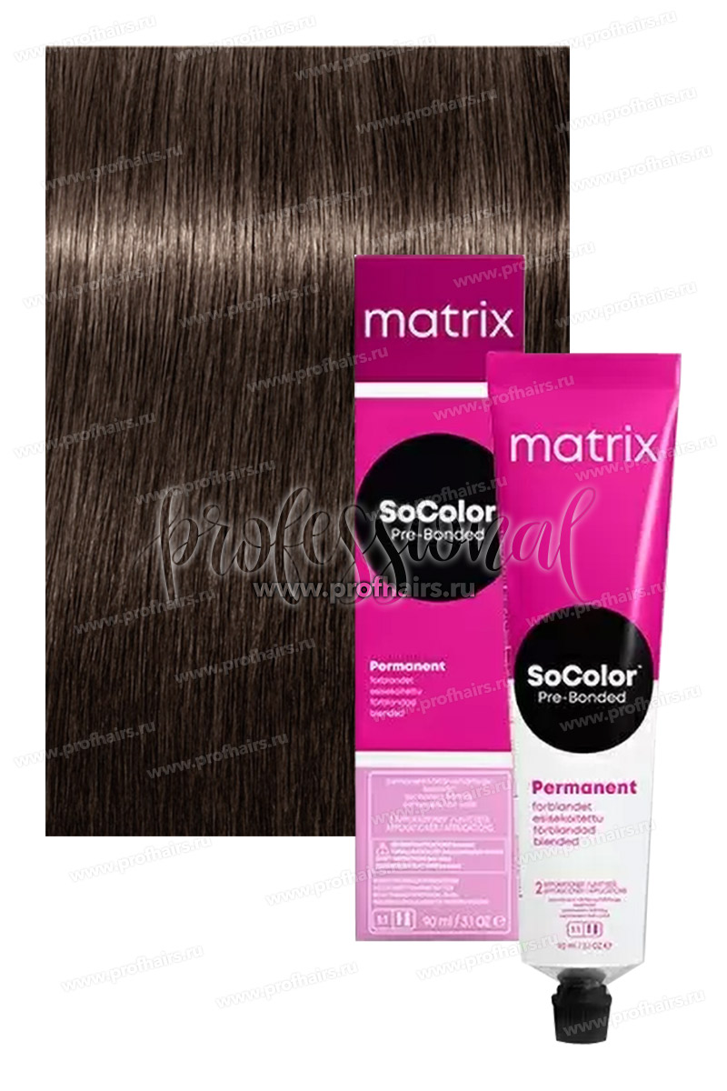Matrix SoColor Pre-Bonded 6NA Темный блондин натуральный пепельный 90 мл.