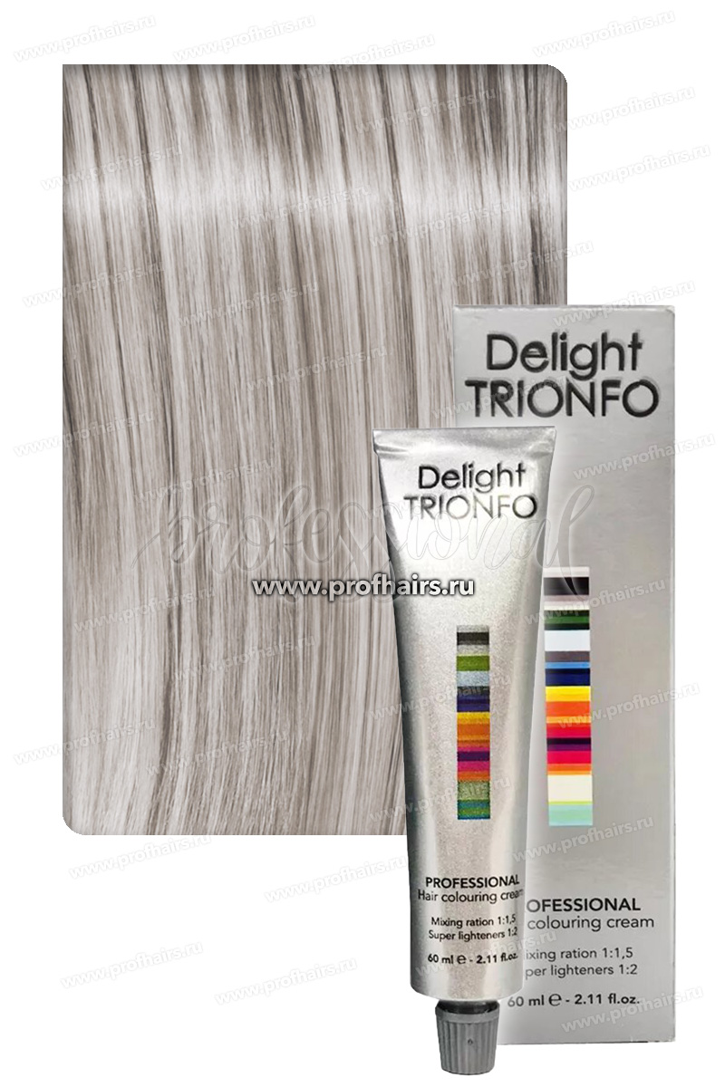 Constant Delight Trionfo Стойкая крем-краска для волос 9(1/2)-21 Блондин пепельно-жемчужный 60 мл.
