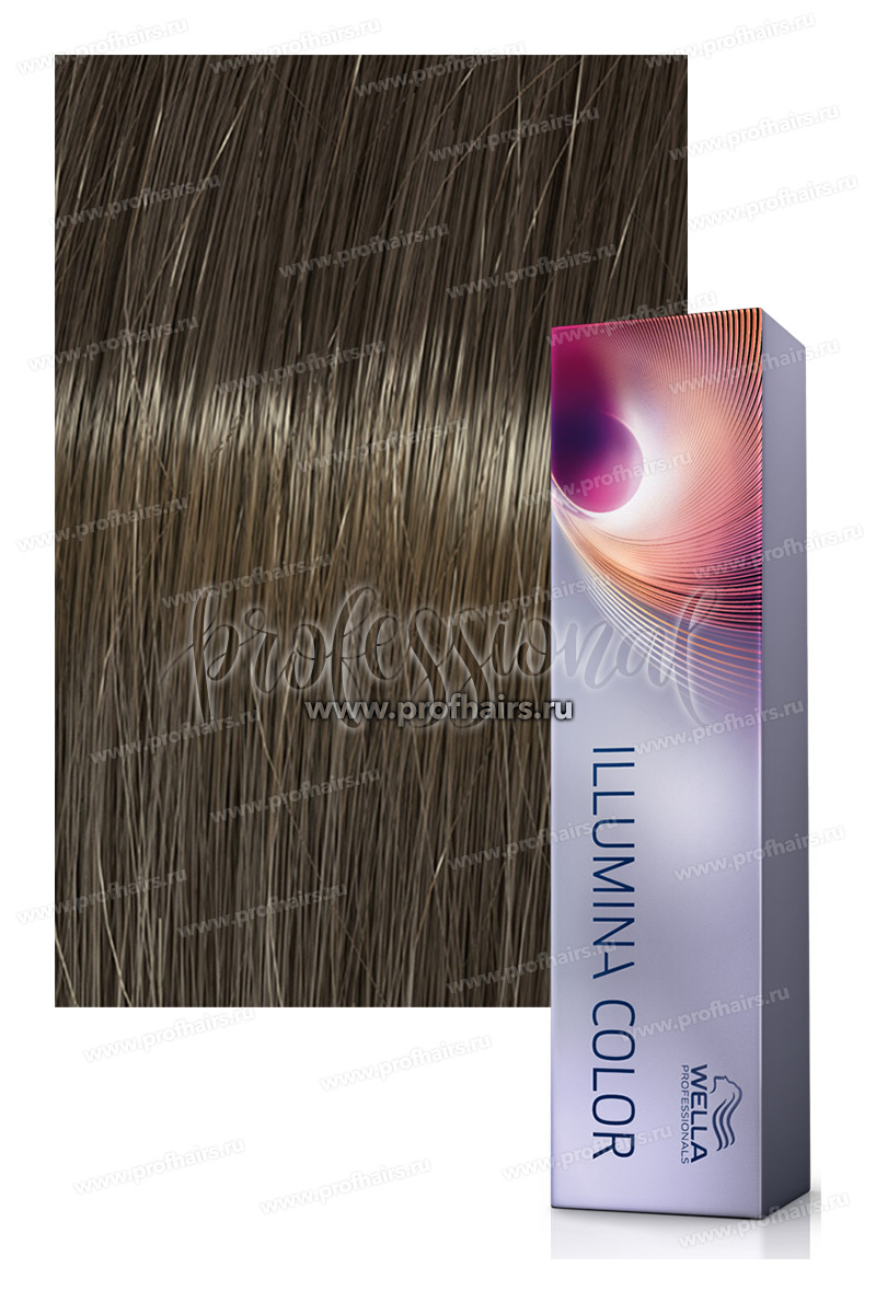 Wella Illumina Color # 5/02 Светло-коричневый натуральный матовый Стойкая краска для волос 60 мл.