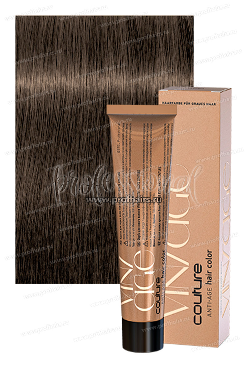 Estel Haute Couture Vintage Краска для седых волос 6/71 Темно-русый коричнево-пепельный 60 мл.