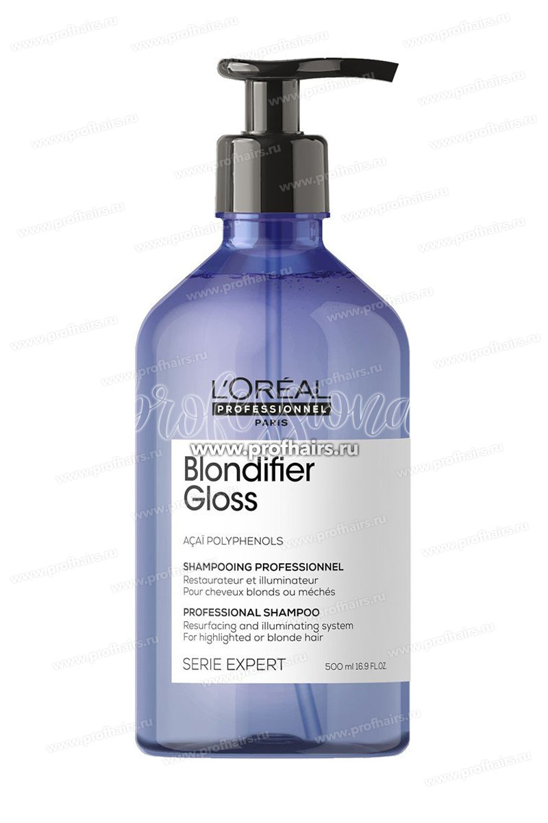 L'Oreal Blondifier Gloss Shampoo Шампунь-сияние для осветленных и мелированных волос 500 мл.