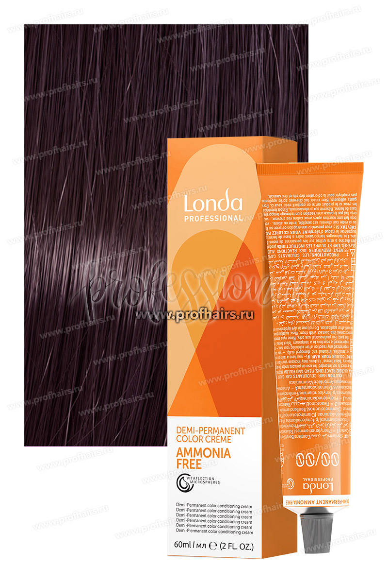 Londa Ammonia-Free 3/6 Темный шатен фиолетовый Интенсивное тонирование 60 мл.