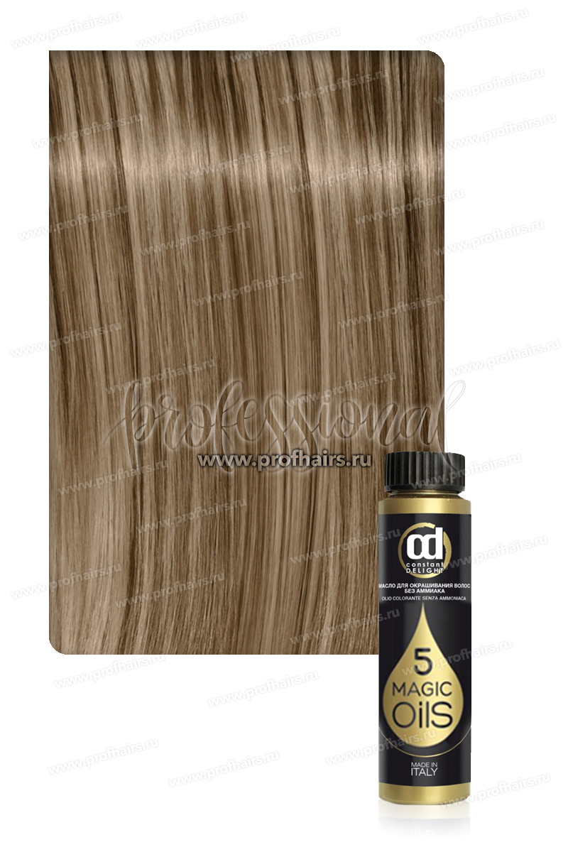 Constant Delight 5 Magic Oil Масло для окрашивания волос без аммиака 8/02 светло-русый натуральный пепельный 50 мл.