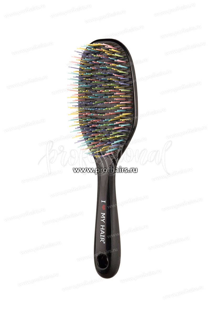 Ginko ILMH CRAZY BRUSH 1302 Щетка для волос Черная, размер L