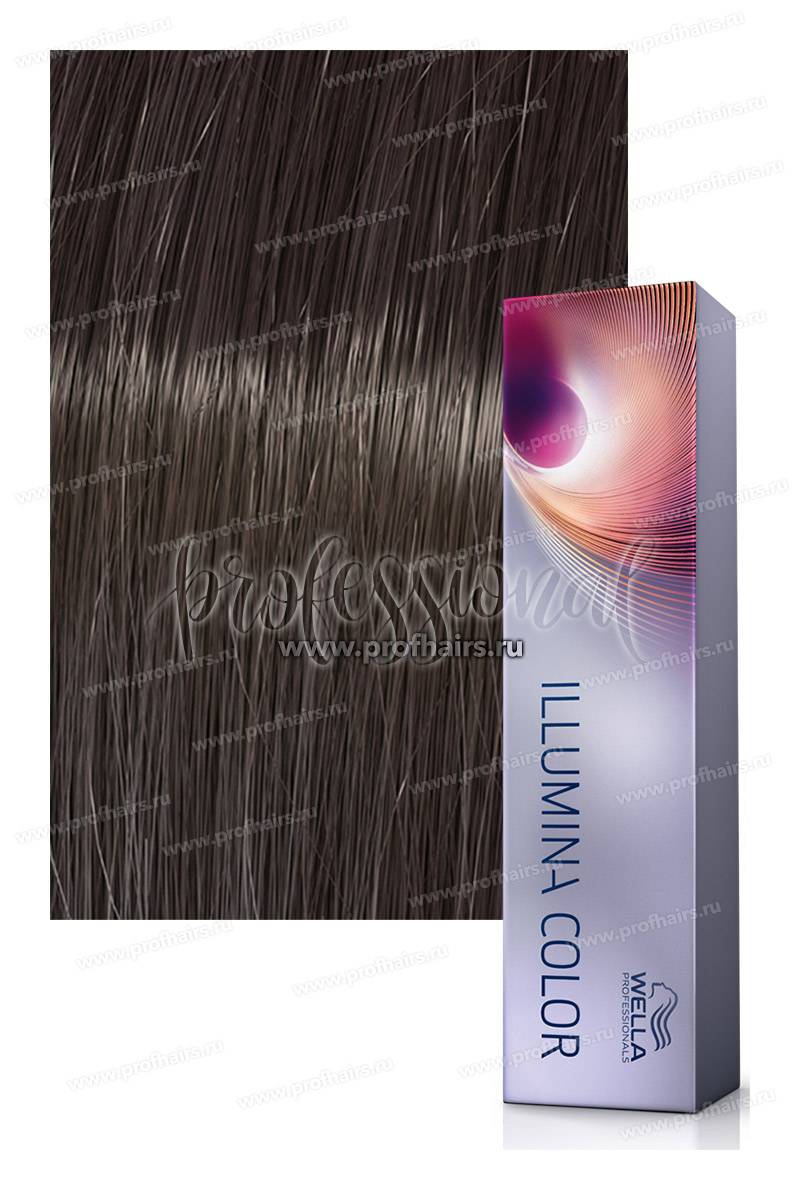 Wella Illumina Color 4/ Коричневый Стойкая краска для волос 60 мл.