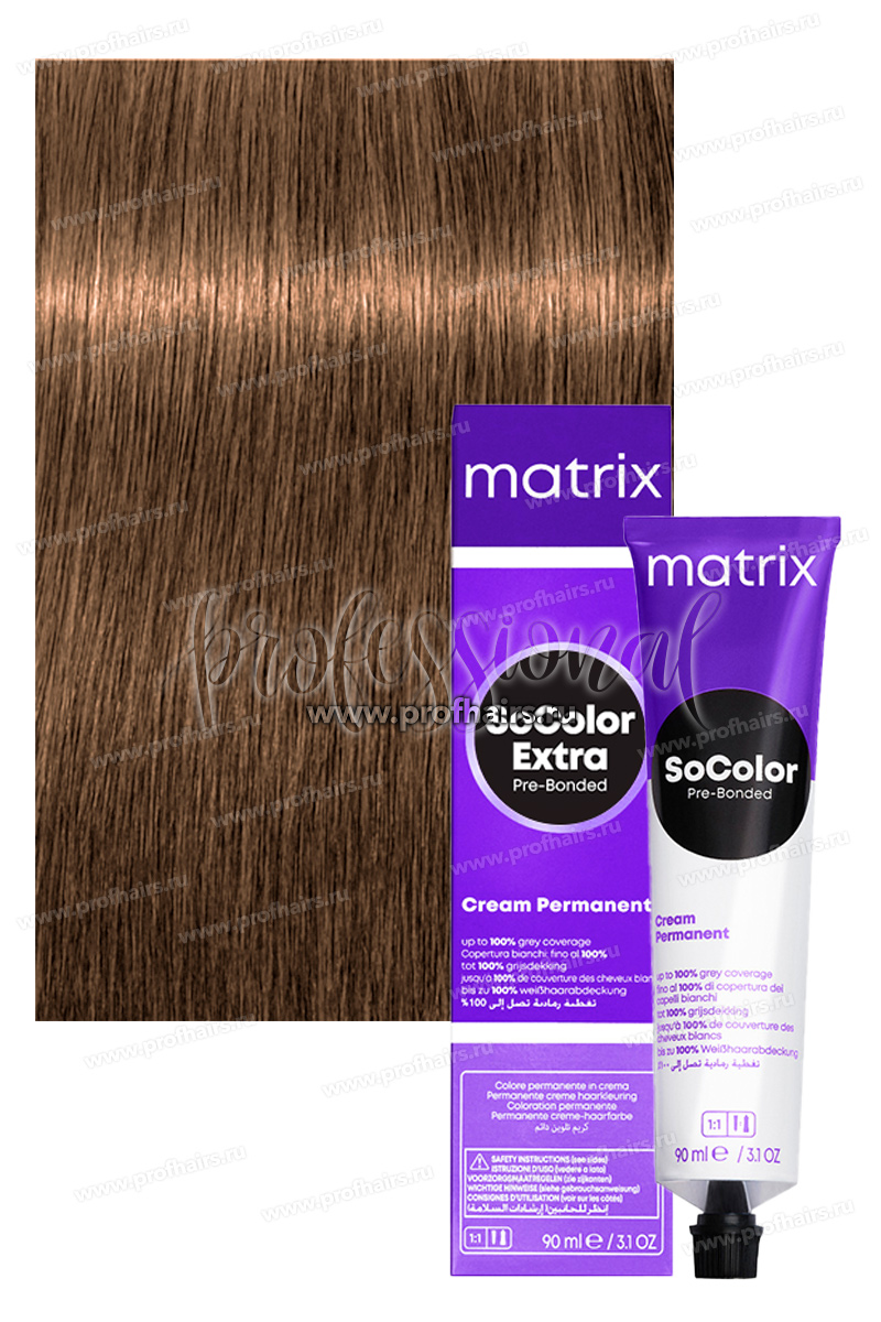Matrix SoColor Pre-Bonded 507G/7.3 Блондин золотистый 90 мл.