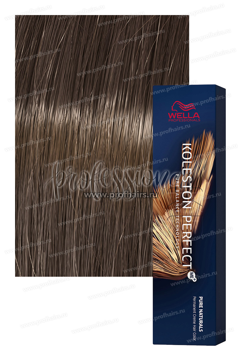 Wella Koleston Pure Natural 5/07 Светло-коричневый натуральный коричневый Кедр 60 мл.