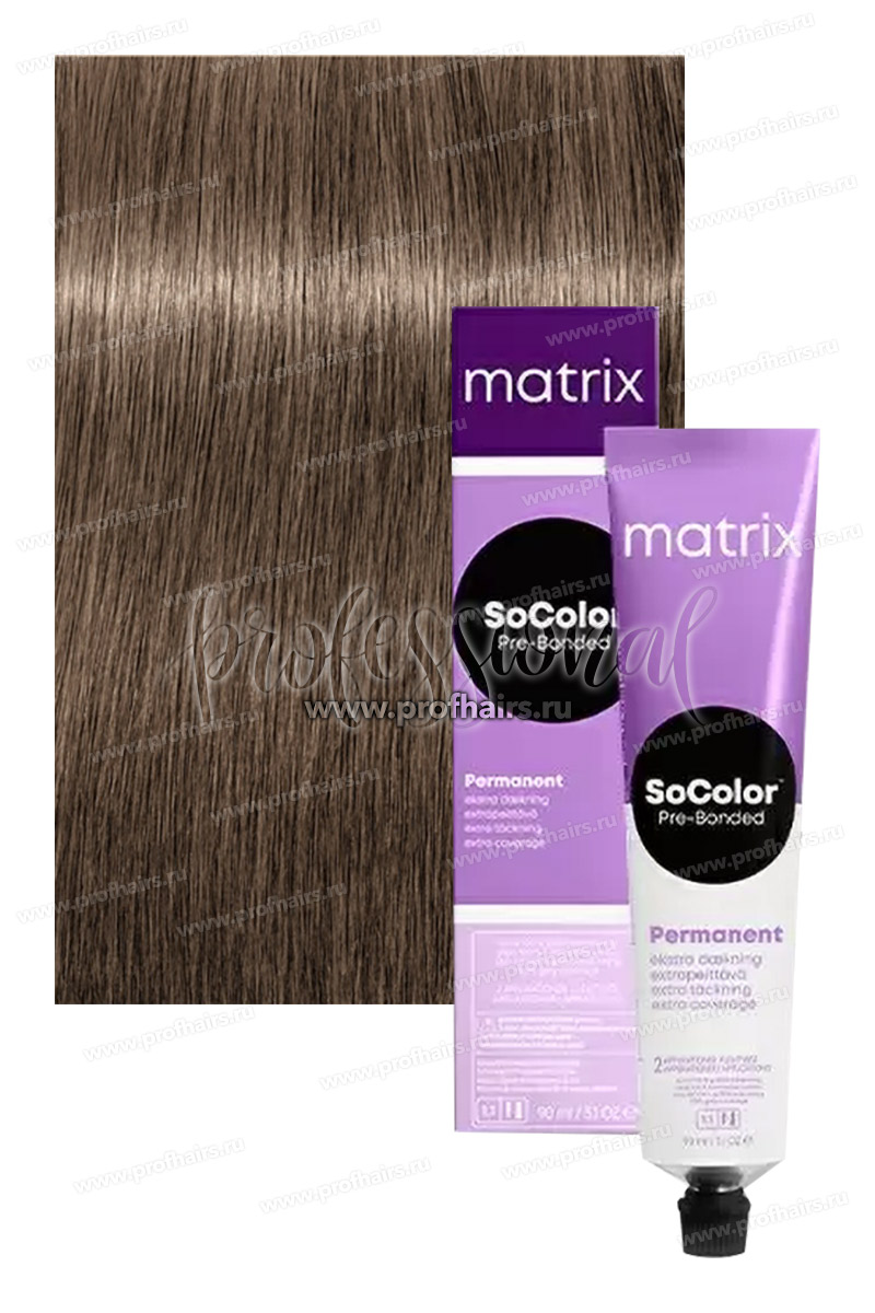 Matrix SoColor Pre-Bonded 508NA Светлый блондин натуральный пепельный 90 мл.