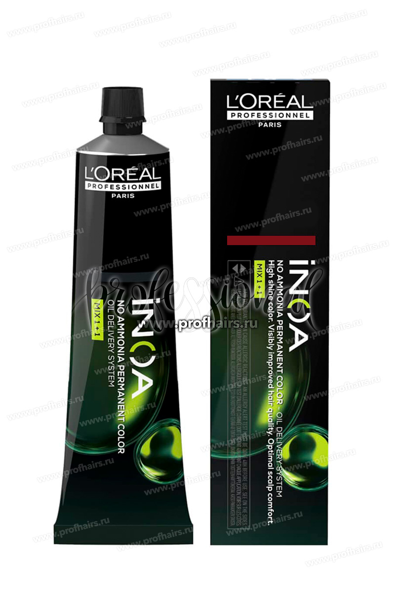 L'Oreal INOA Carmilane Стойкий краситель окислением без аммиака 6.66 60 мл.