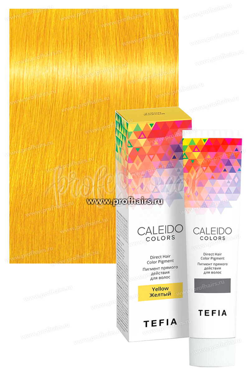 Tefia CALEIDO Colors Пигмент прямого действия для волос Желтый 100 мл.
