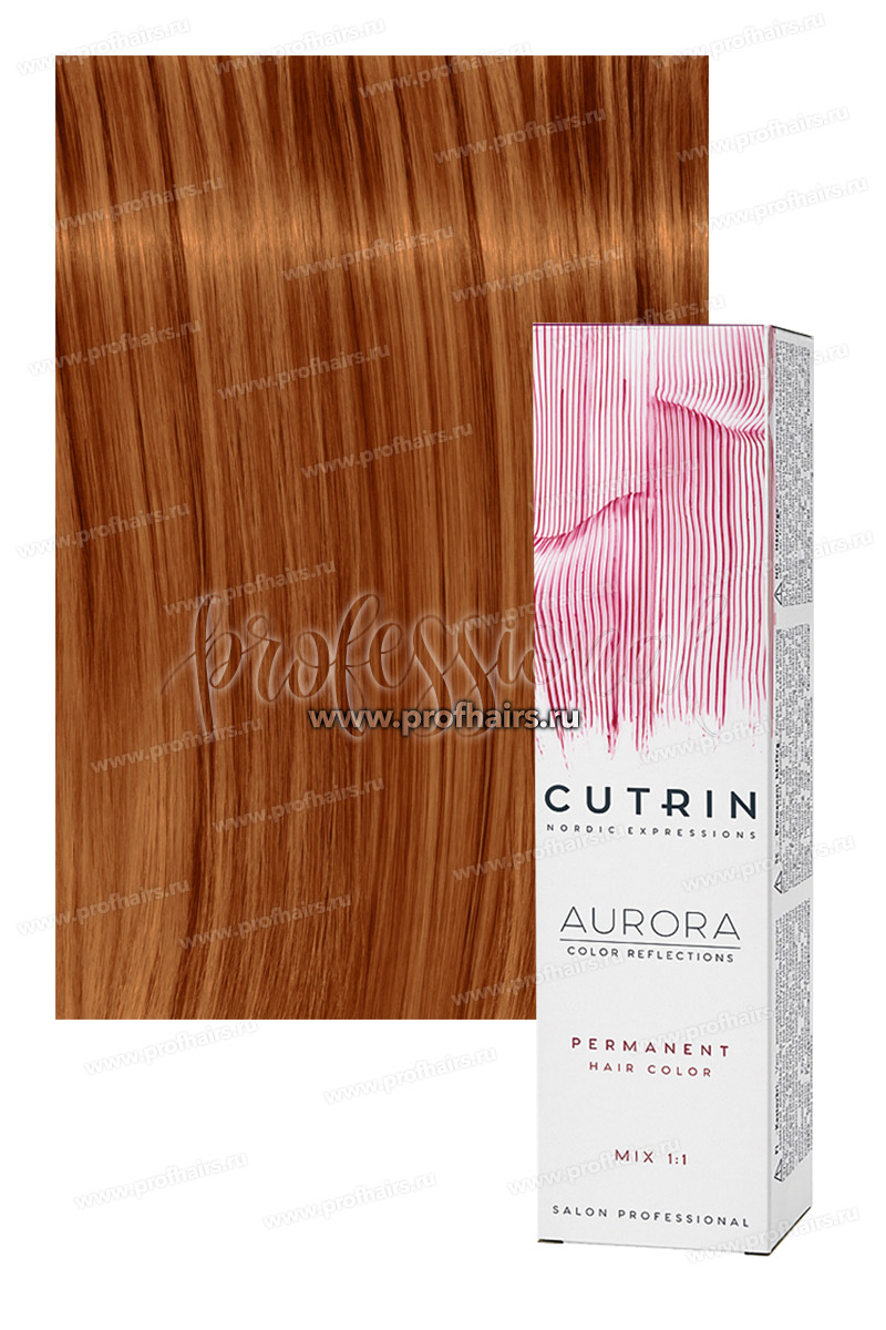 Cutrin Aurora 8.43 Светлое медное золото Крем-краска для волос 60 мл.