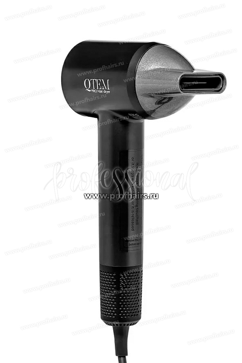 QTEM PRO Hair dryer Высокоскоростной фен для волос темно-серый