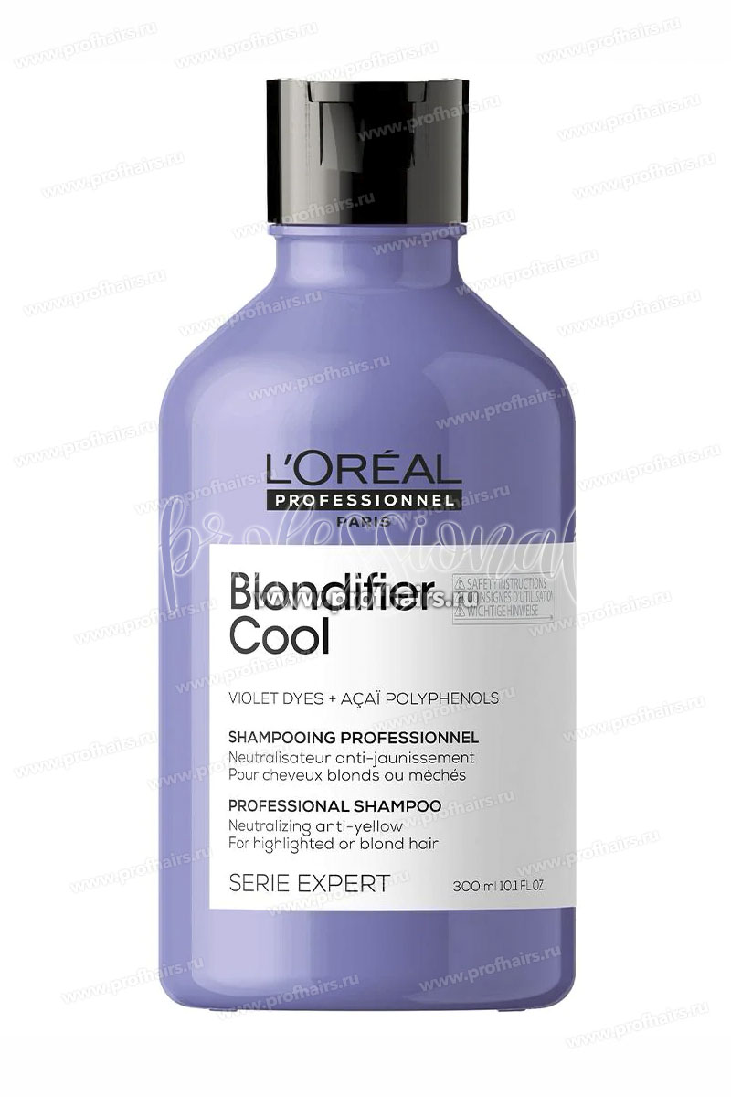L'Oreal Blondifier Cool Shampoo Шампунь для холодных оттенков блонд 300 мл.