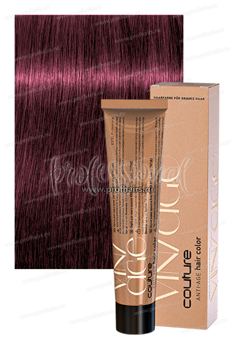 Estel Haute Couture Vintage Краска для седых волос 6/65 Темно-русый фиолетово-красный 60 мл.