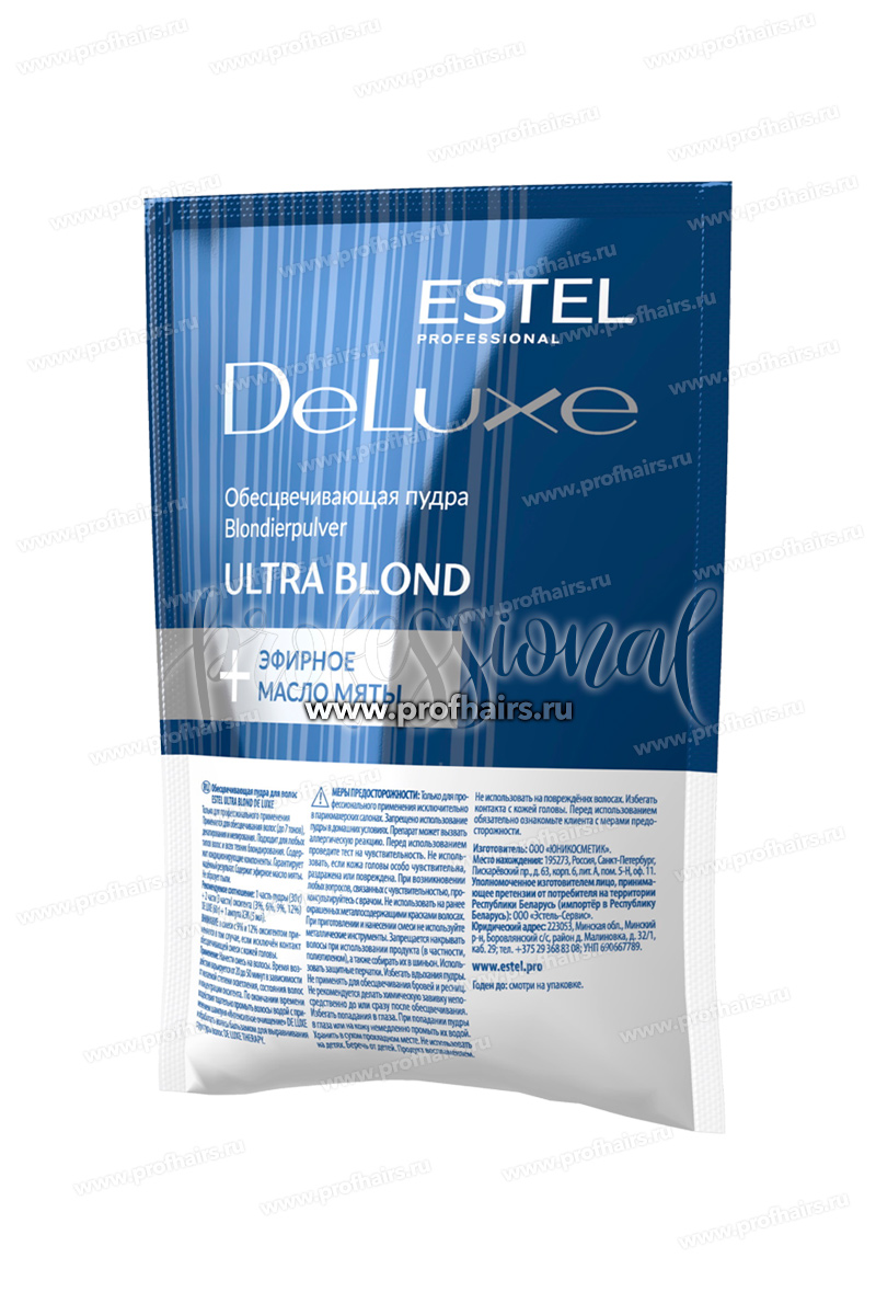 Estel Обесцвечивающая пудра Ultra Blond De Luxe 30 гр.