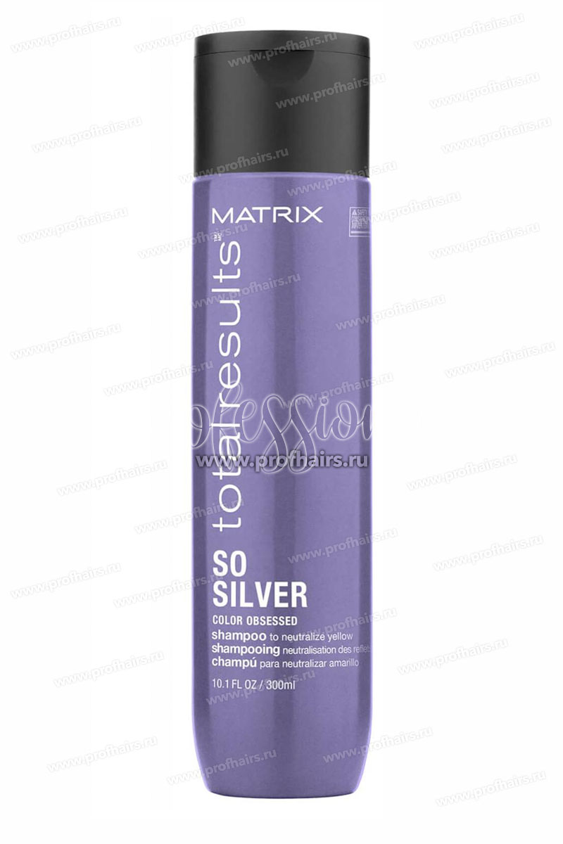 Matrix Total Results So Silver Оттеночный шампунь для светлых и седых волос 300 мл.