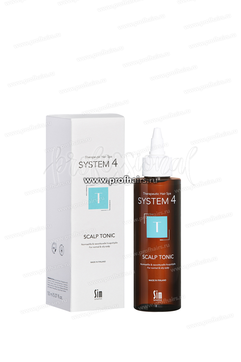 System 4 Scalp Tonic Терапевтический тоник Т для улучшения кровообращения кожи головы и роста волос 150 мл.