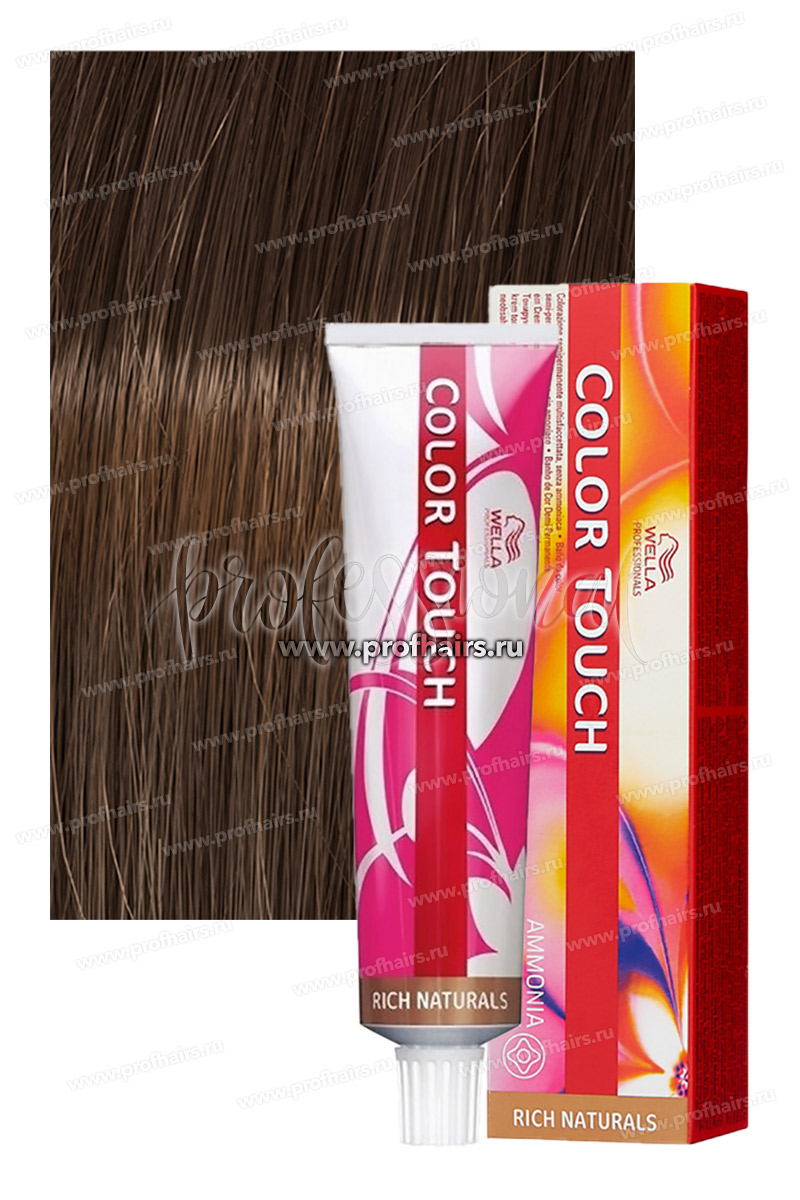 Wella Color Touch Rich Natural 6/37 Темный блонд золотисто-коричневый Оттеночная крем-краска 60 мл.